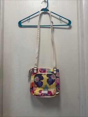 Relic Yellow Floral Crossbody with Cream Strap